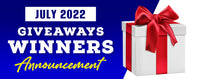 July 2022 Giveaways Winners Announcement